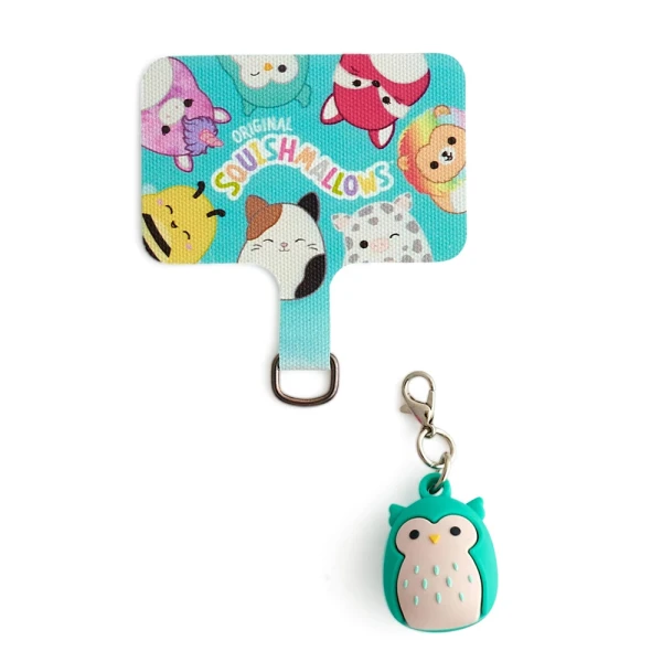 SQUISHMALLOWS UNIVERSAL MOBILE CHARM WITH CONNECTION PAD - WINSTON THE OWL