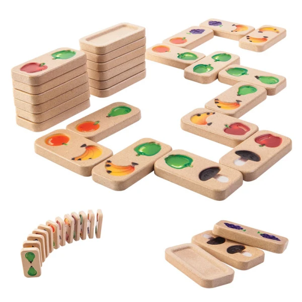 DOMINO GAME PLAN TOYS WITH FRUITS & VEGETABLES
