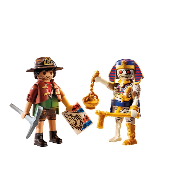 PLAYMOBIL DUOPACK ΚΥΝΗΓΟΣ ΘΗΣΑΥΡΟΥ ΚΑΙ ΜΟΥΜΙΑ