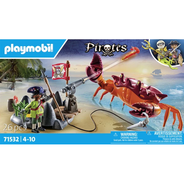 PLAYMOBIL PIRATES BATTLE WITH THE GIANT CRAB