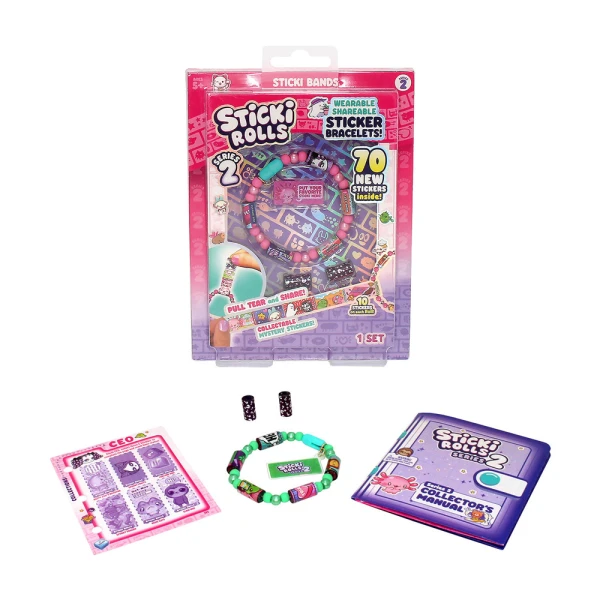 AS STICKI ROLLS WRISTBAND WITH STICKERS SINGLE PACK W2 FOR AGES 6+