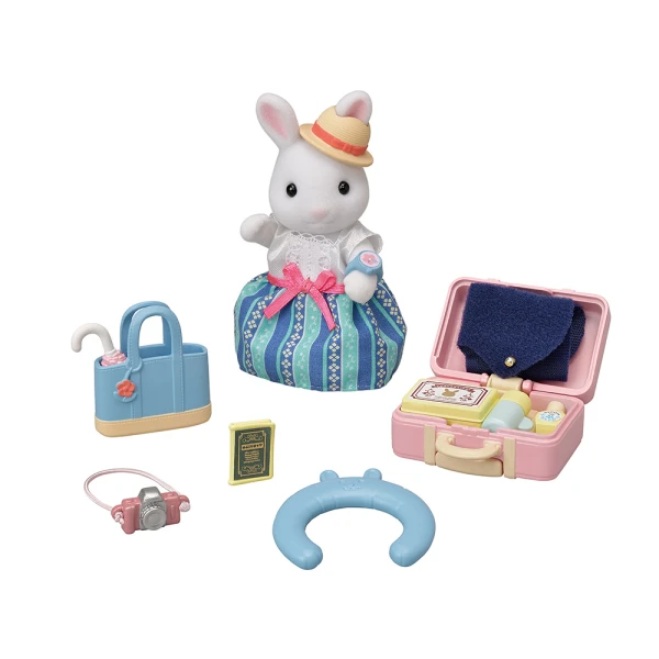 THE SYLVANIAN FAMILIES WEEKEND TRAVEL SET SNOW RABBIT MOTHER 5641