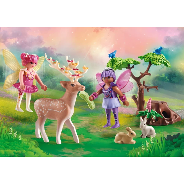 PLAYMOBIL PRINCESS MAGIC STARTER PACK FAIRIES WITH FOREST ANIMALS