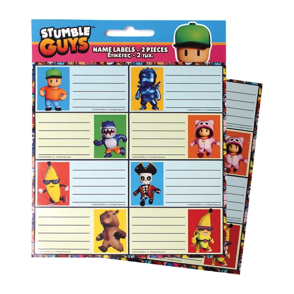 STICKER LABELS 2 pcs STUMBLE GUYS