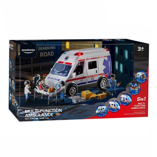 5 IN 1 AMBULANCE SET WITH LIGHTS & SOUNDS