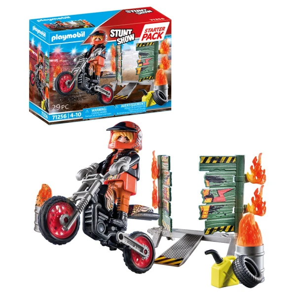 PLAYMOBIL STUNT SHOW STARTER PACK ΑΚΡΟΒΑΤΙΚΑ ΜΕ ΜΗΧΑΝΗ MOTORCROSS