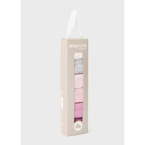 MAYORAL SET 6 SOCKS PINK ROSE