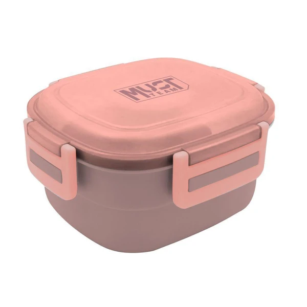 MUST TEAM LUNCH BOX 1300ml PP PLASTIC WITH SPORK & ICE PACK – 2 COLORS
