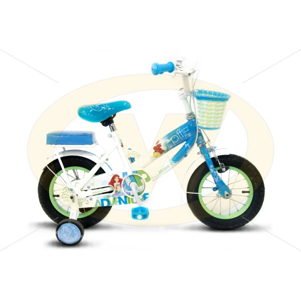 WIMCYCLE BICYCLE 12\'\' CTB PRINCESS BLUE-WHITE