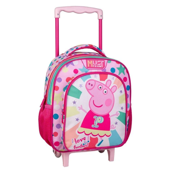 MUST TEAM ΤΣΑΝΤΑ TROLLEY ΝΗΠΙΟΥ 27Χ10Χ31 εκ. 2 ΘΗΚΕΣ - PEPPA PIG I LOVE MY FUNFAIR