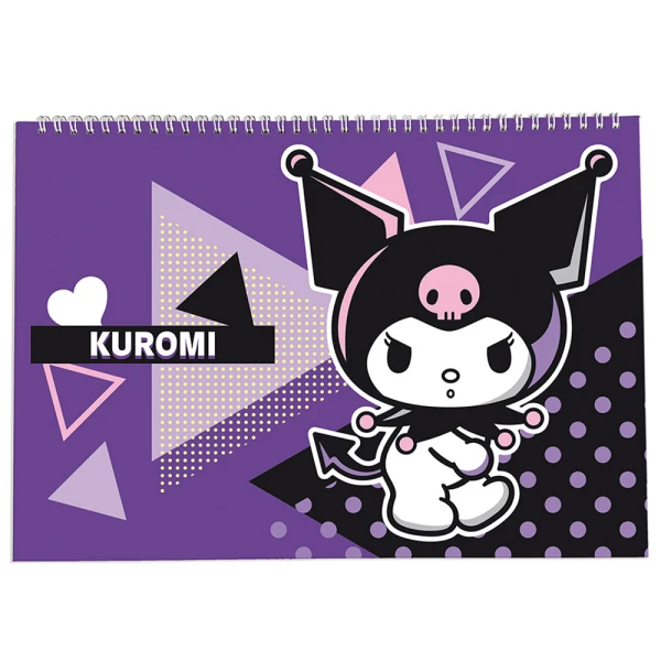 DRAWING PAD A4 30 SHEETS KUROMI - 5 DESIGNS