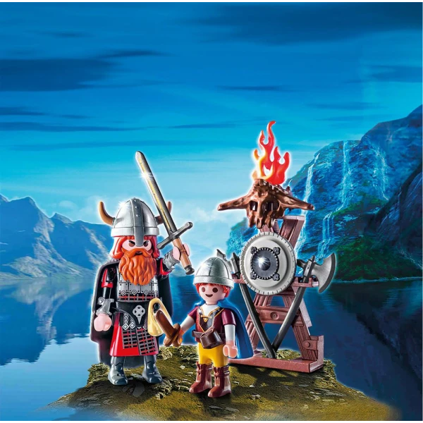 PLAYMOBIL ΠΑΣΧΑΛΙΝΗ ΕΚΠΛΗΞΗ - HISTORY ΒΙΚΙΝΓΚ ΜΕ ΠΑΙΔΑΚΙ ΚΑΙ ΟΠΛΑ