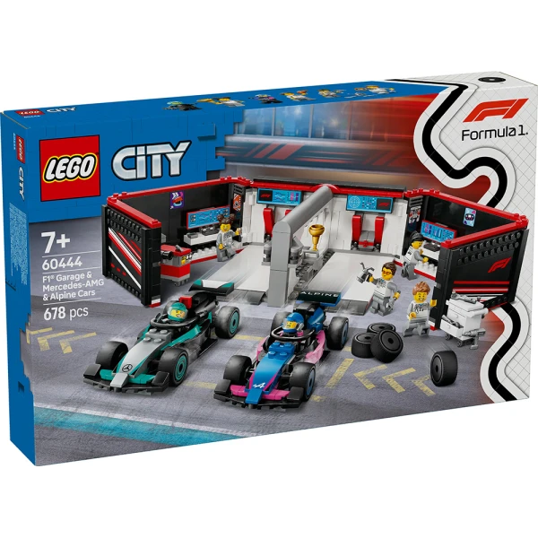 LEGO® CITY F1® GARAGE & MERCEDES-AMG & ALPINE CARS