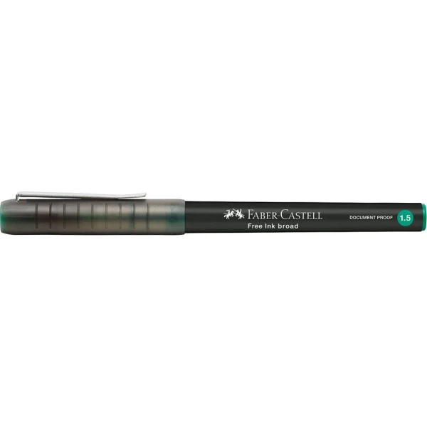 FABER-CASTELL PEN FREE INK BROAD 1.5mm - GREEN