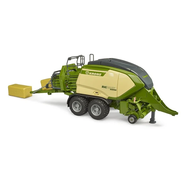BRUDER KRONE BIG PACK 1290 HDP VC WITH 2 BLOCK HAY BALES