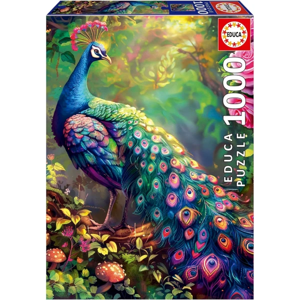 EDUCA PUZZLE 1000 pcs PEACOCK IN GARDEN