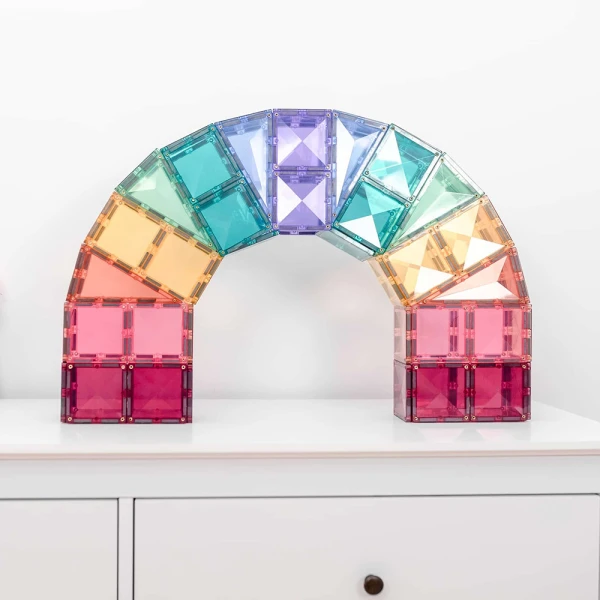 CONNETIX MAGNETIC TILES PASTEL CREATIVE PACK 120 pcs