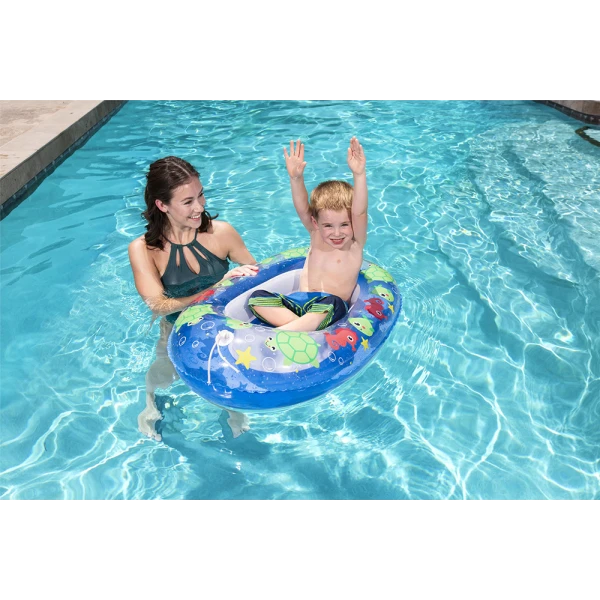 BESTWAY INFLATABLE KIDDIE RAFT 102X69 cm - BLUE