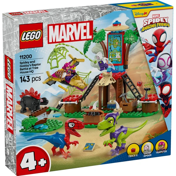 LEGO® MARVEL SPIDEY AND HIS AMAZING FRIENDS SPIDEY AND GOBBYʼS RAPTOR BATTLE AT TREE HOUSE HQ