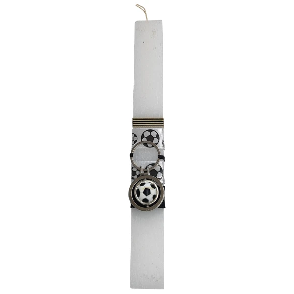 UNIKER HANDMADE CANDLE WHITE BALL KEY RING