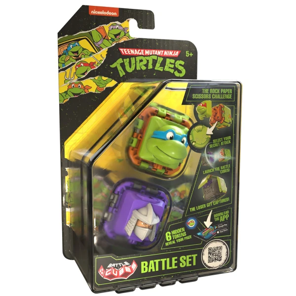 BATTLE CUBES TURTLES LEONARDO VS SHREDER