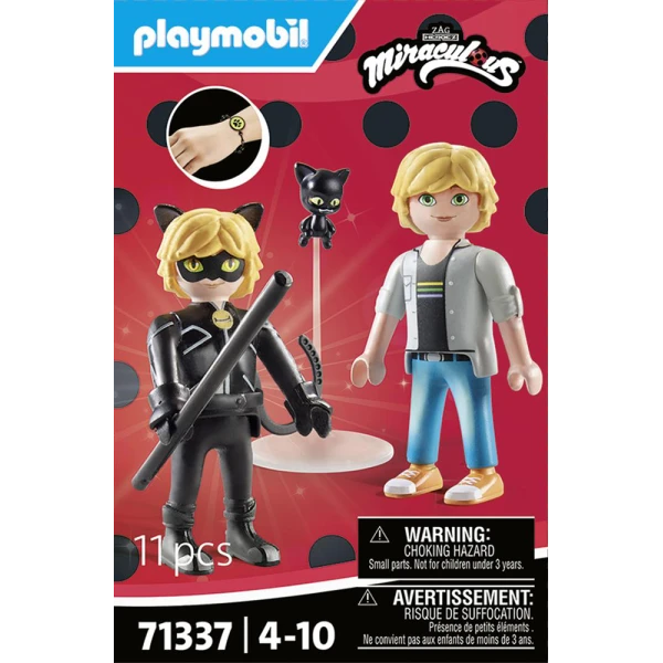 PLAYMOBIL MIRACULOUS ADRIEN & CAT NOIR 