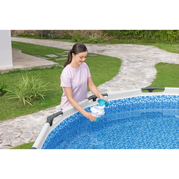 BESTWAY FLOWCLEAR ΧΗΜΙΚΟ FLOATER ΠΙΣΙΝΑΣ ΜΕ ΠΡΟΣΤΑΤΕΥΤΙΚΟ ΓΑΝΤΙ CHEMGUARD