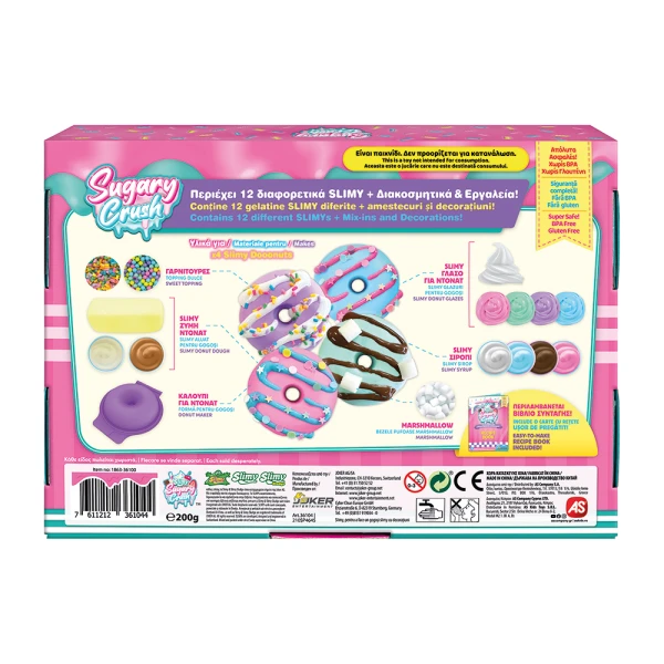 AS SLIME SUGARY CRUSH FOR AGES 7+ - 6 DESIGNS