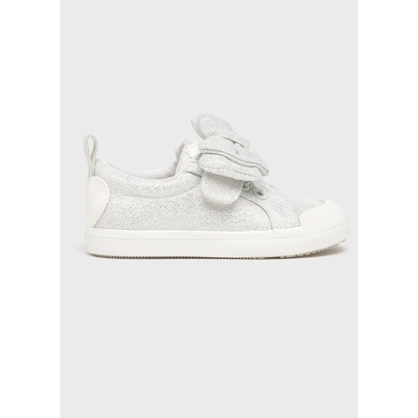 MAYORAL SPORT SHOES FABRIC BOW WHITE SHINE
