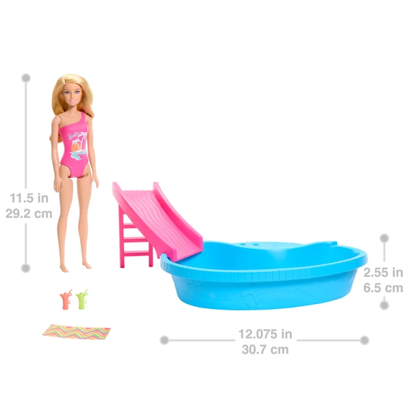 BARBIE EXOTIC POOL WITH DOLL