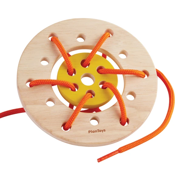 PLAN TOYS ΞΥΛΙΝΟ ΠΑΙΧΝΙΔΙ ΔΙΣΚΟΣ ΜΕ ΚΟΡΔΟΝΙΑ