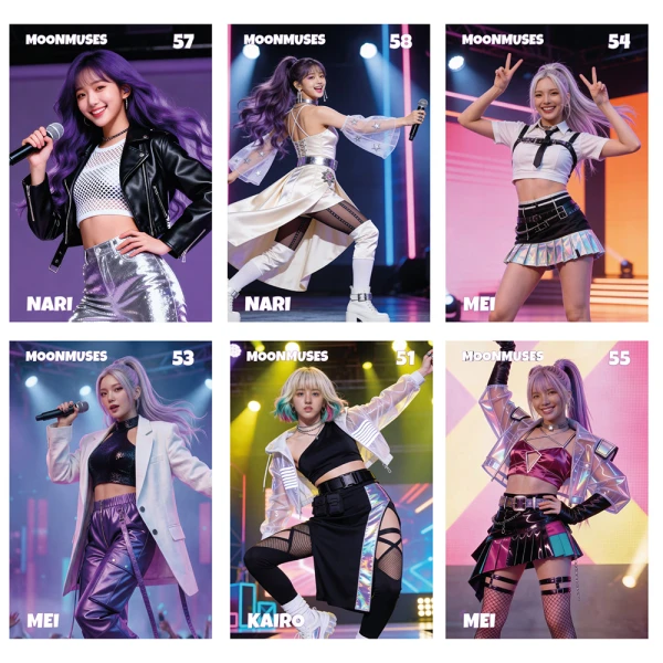 Κ-POP STARS COLLECTIBLE CARDS WITH UNIQUE CHOREOGRAPHIES