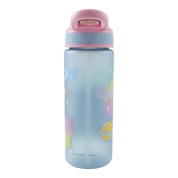 PLASTIC WATER BOTTLE 600ml WITH STRAW STITCH