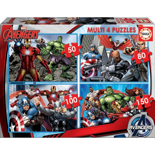 EDUCA MULTI 4 ΠΑΖΛ AVENGERS 50-80-100-150