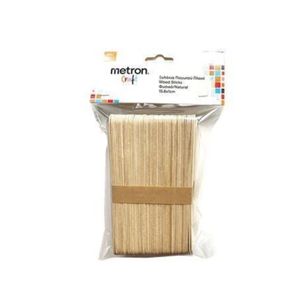 METRON CRAFT ΞΥΛΑΚΙΑ ΠΑΓΩΤΟΥ ΠΛΑΚΕ 100 τμχ.