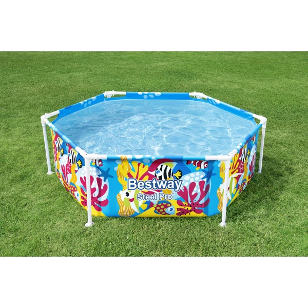 BESTWAY STEEL PRO UV CAREFUL 183X51 cm SPLASH-IN-SHADE PLAY POOL