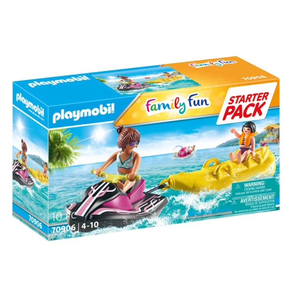 PLAYMOBIL STARTER PACK JET SKI WITH BANANA BOAT