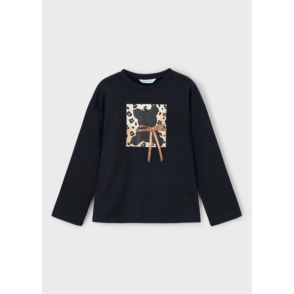 MAYORAL LONG-SLEEVE T-SHIRT BLACK 