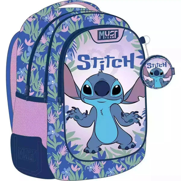 MUST TEAM ΤΣΑΝΤΑ ΠΛΑΤΗΣ 32X18X43 εκ. ΜΕ 3 ΘΗΚΕΣ - LILO & STITCH