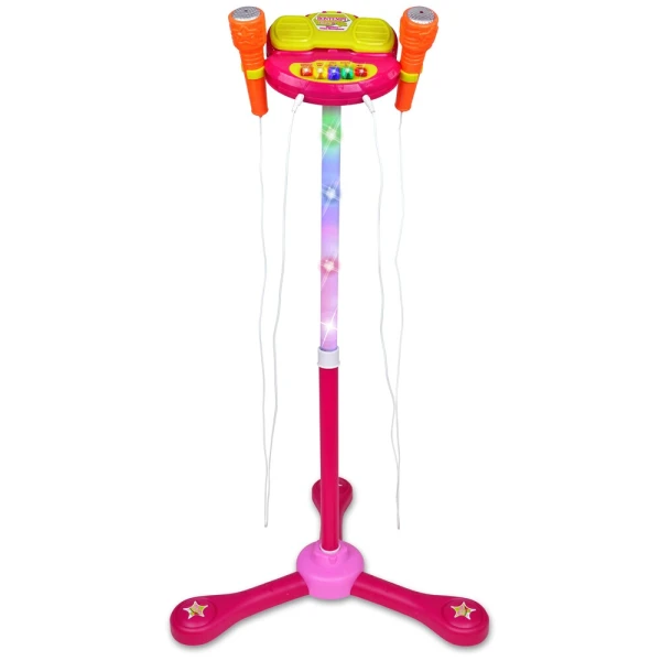 BONTEMPI WIRELESS SHOWTIME STAGE PINK WITH 2 MICROPHONES