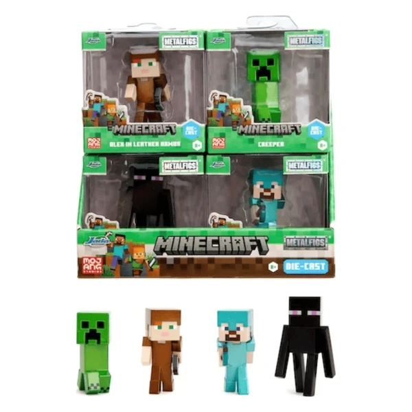 JADA MINECRAFT FIGURES 6 cm - 4 DESIGNS