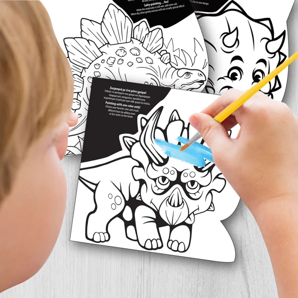 AS ART BOOK DRAWING SET DINOSAURS AND MONSTER TRUCKS FOR AGES 3+