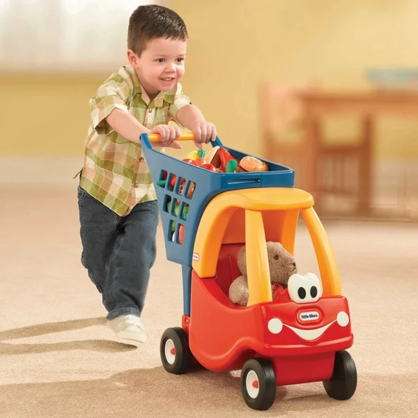 LITTLE TIKES COZY COUPE SHOPPING CART RED