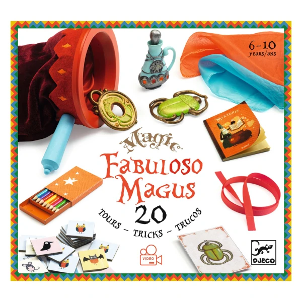 DJECO SET 20 MAGIC TRICKS TALENTED MAGICIAN