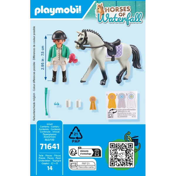 PLAYMOBIL HORSES OF WATERFALL TOURNAMENT RIDER