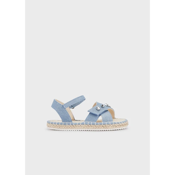MAYORAL SANDALS JUTE STONES DENIM