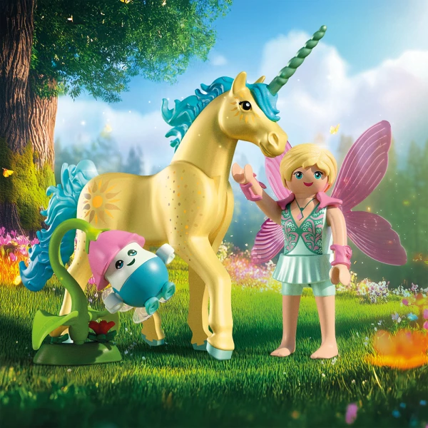 PLAYMOBIL UNICORN WITH BLUE MANE