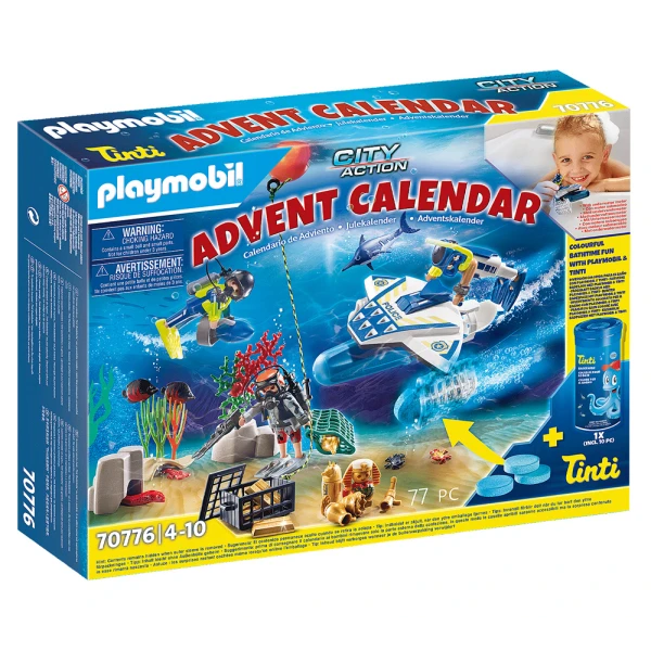 PLAYMOBIL CITY ACTION ΧΡΙΣΤΟΥΓΕΝΝΙΑΤΙΚΟ ΗΜΕΡΟΛΟΓΙΟ - ΥΠΟΒΡΥΧΙΑ ΑΠΟΣΤΟΛΗ ΑΣΤΥΝΟΜΙΑΣ