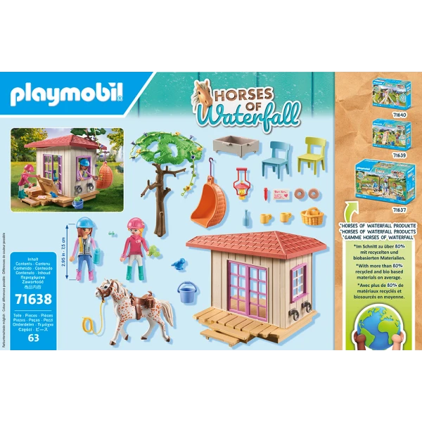 PLAYMOBIL HORSES OF WATERFALL HORSE FANS CLUBHOUSE