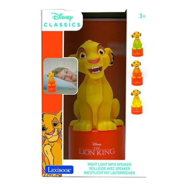 LEXIBOOK 3D NIGHT LIGHT AND SPEAKER LION KING